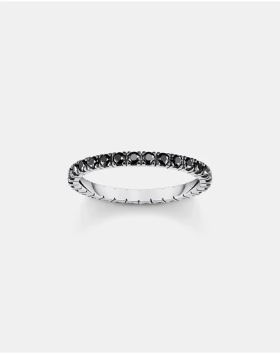 THOMAS SABO - Delicate Ring with black zirconia