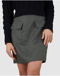 Amelius - Stockton Linen Utility Skirt