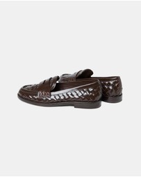 Loeffler Randall - Rachel Woven Leather Loafers