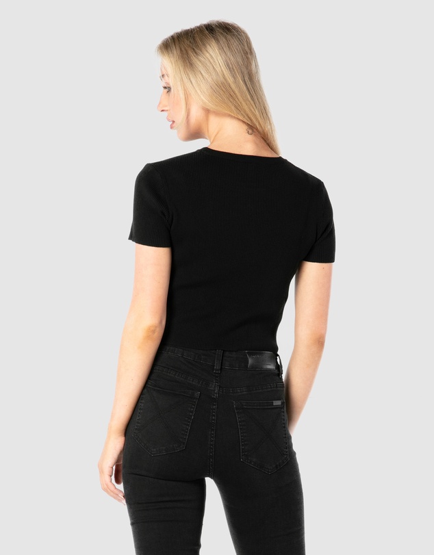ONEBYONE - Premium Ribbed Crop Tee