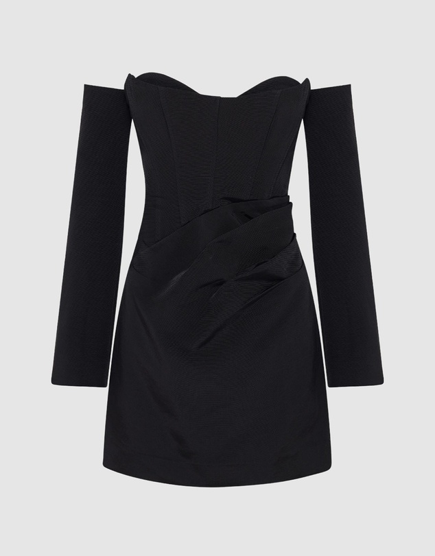 Shona Joy - Oakley Strapless Draped Mini Dress