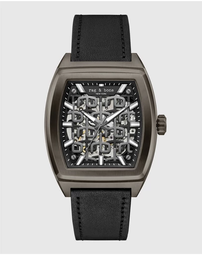 rag & bone - Rag & Bone Mercer Black-Tone Automatic Watch