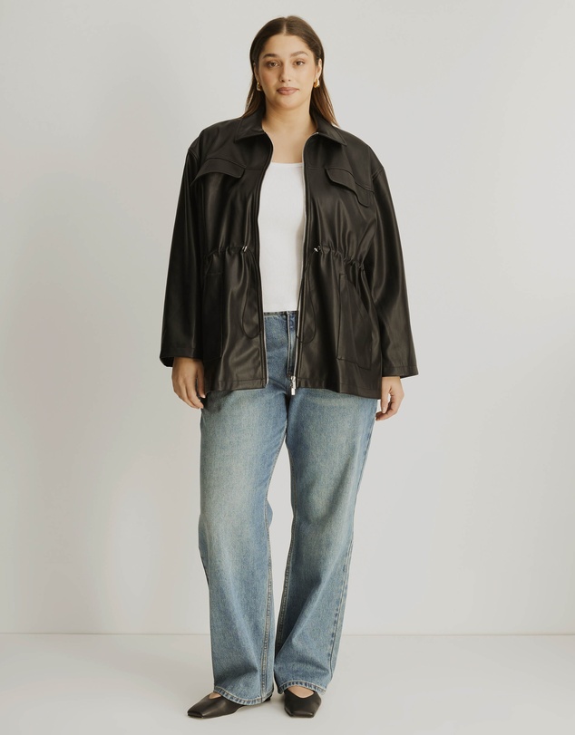 Atmos&Here Curvy - Calista PU Jacket