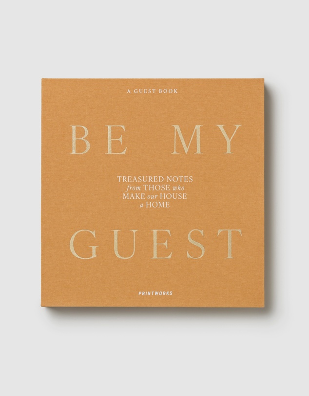 Printworks - Printworks Guest Book Be My Guest-Beige Yellow
