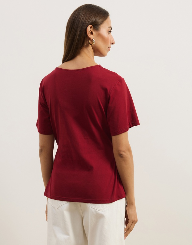 Atmos&Here - Short Sleeve Tie Waist T-Shirt