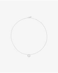 Michael Hill - 0.20 Carat TW Diamond Circle Necklace in 10kt White Gold