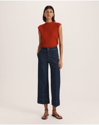 SABA - Ava Cropped Wide Leg Jean