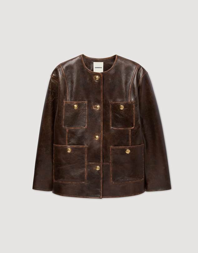 Sandro - Jerem Leather Jacket
