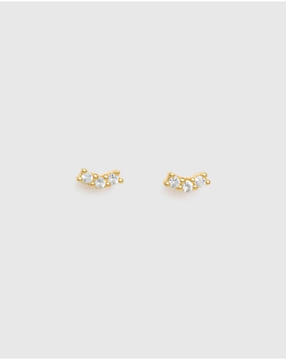 Kirstin Ash - Contour Topaz Studs