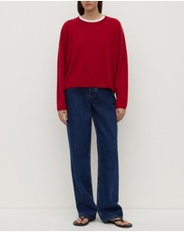 Assembly Label - High Rise Straight Jeans