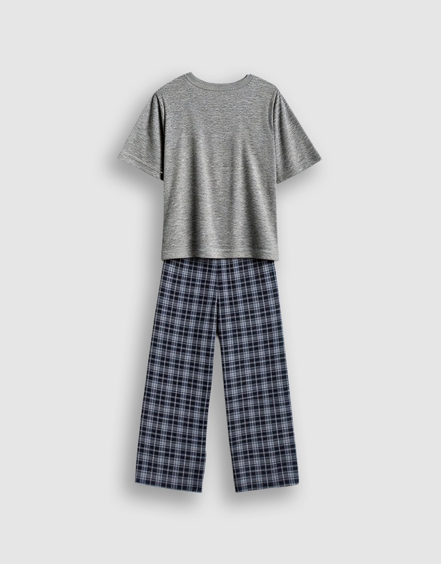 GAP - French Exclusive SS Logo Plaid Pyjama Set - Kids-Teens