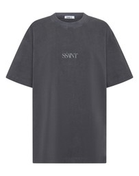 SSAINT - No Vacancy Tee Charcoal Acid Wash