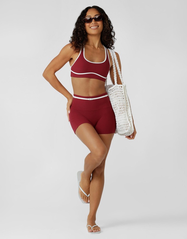 Lorna Jane - Paros Rib 7cm Bike Shorts