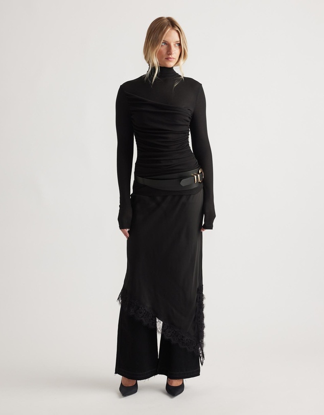 Decjuba - Alicia High Neck Long Sleeve Top