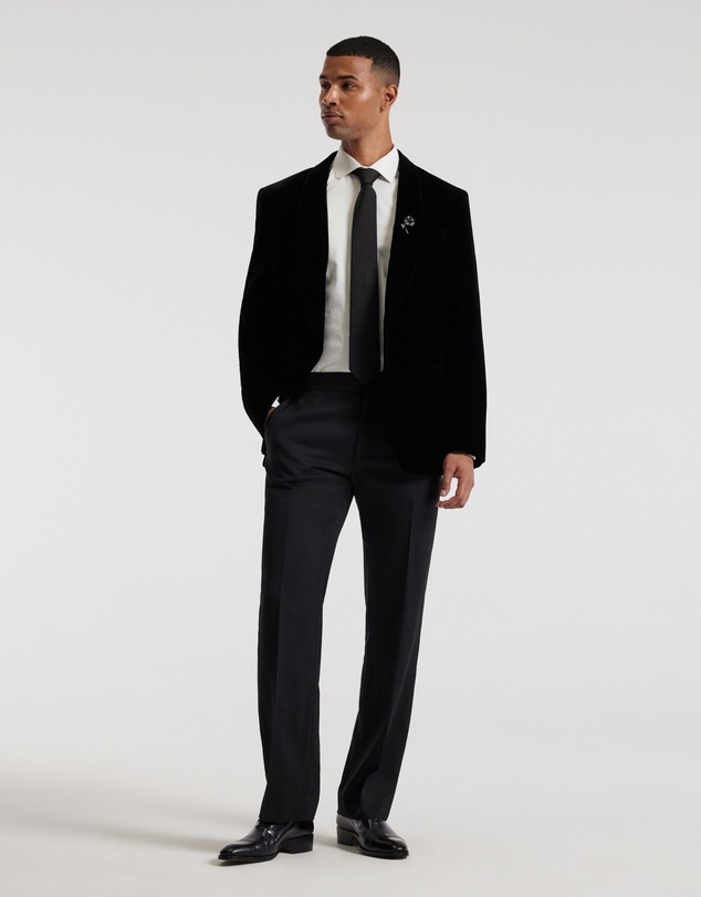 Calibre - Velvet Tuxedo Jacket Black
