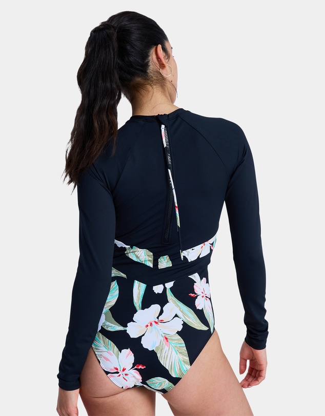 Roxy - Womens The Rider Zipped Long Sleeve One Piece Rash Vest