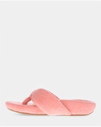 Mia Vita - Cozy Toe Post Slipper - Apricot