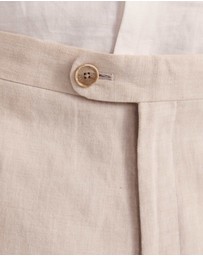 SABA - Elias Linen Cotton Regular Side Adjuster Pant