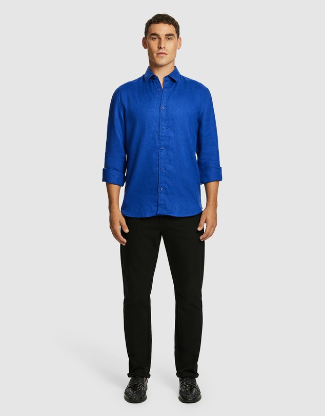 yd. - West Hampton Pure Linen Shirt