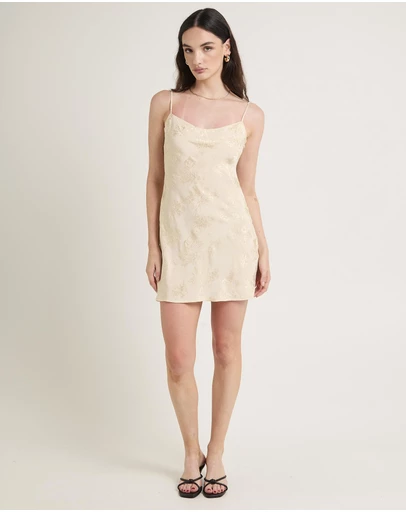 Alice In The Eve - Abbey Jacquard Mini Slip Dress