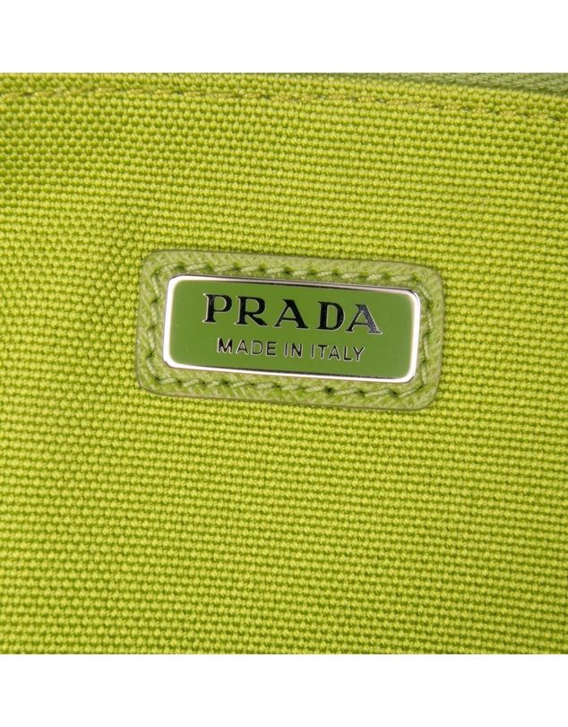 Pre-Loved by Azura Reborn - Pre-Loved Canvas Canapa Triangle Logo Wristlet Clutch