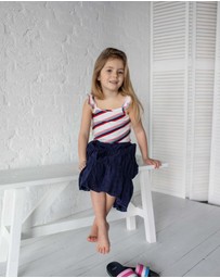 Quapi - Fully Embroidered Midi Skirt Fila - Kids-Teens