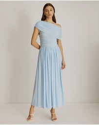 Atmos&Here - Winnie Off Shoulder Mesh Maxi Dress