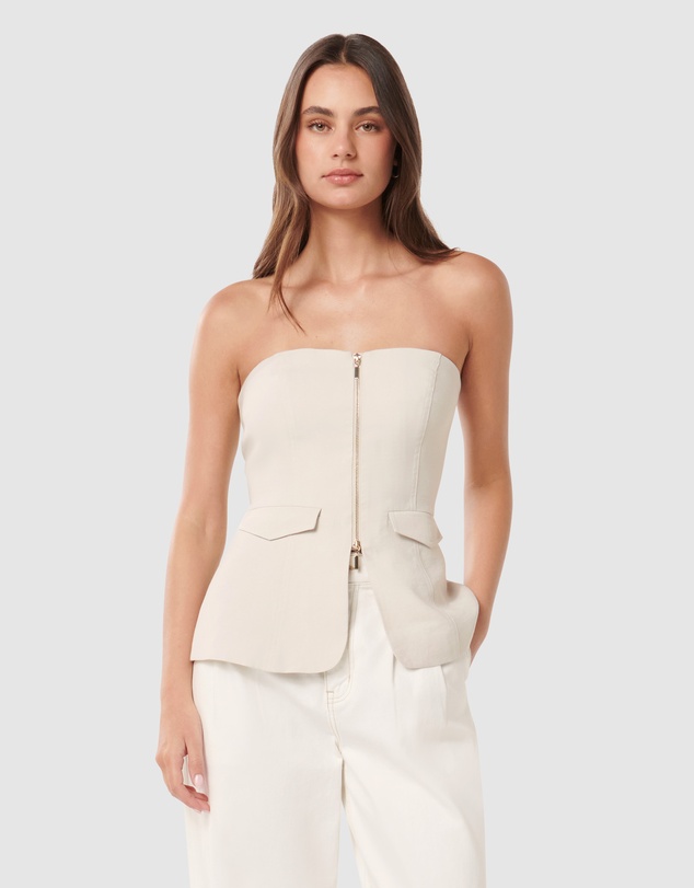 Forever New - Ava Zip Front Bustier Top