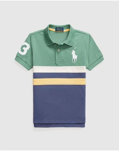 Polo Ralph Lauren - Big Pony Cotton Mesh Polo Shirt - Babies-Kids
