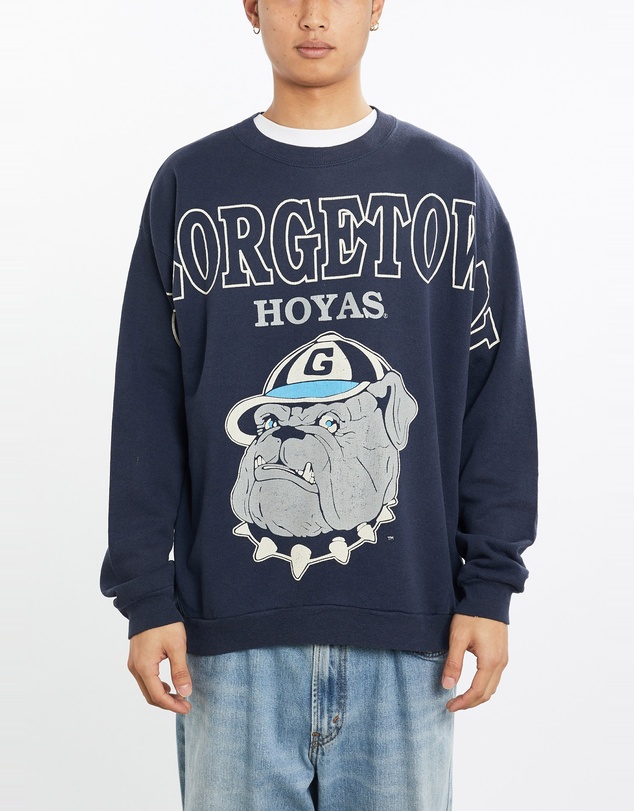 Vintage by The Real Deal - Pre Loved - Vintage 90s NCAA Georgetown Hoyas Sweatshirt