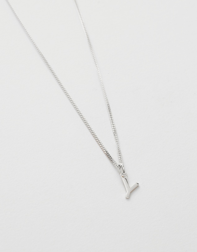Kirstin Ash - Y Outline Initial Necklace