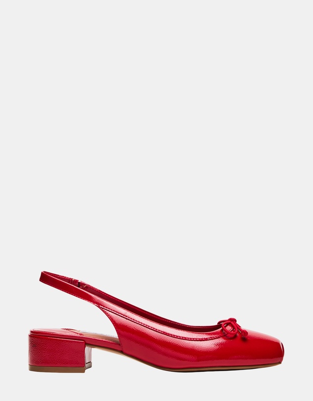 Steve Madden - Loved Red Crinkle Patent Heels