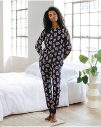 Chelsea Peers - Cockapoo Print Long Pyjama Set