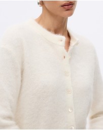 Revibe - Repaired Minima Esenciales Halen Alpaca Wool Blend Cardigan - AU 6