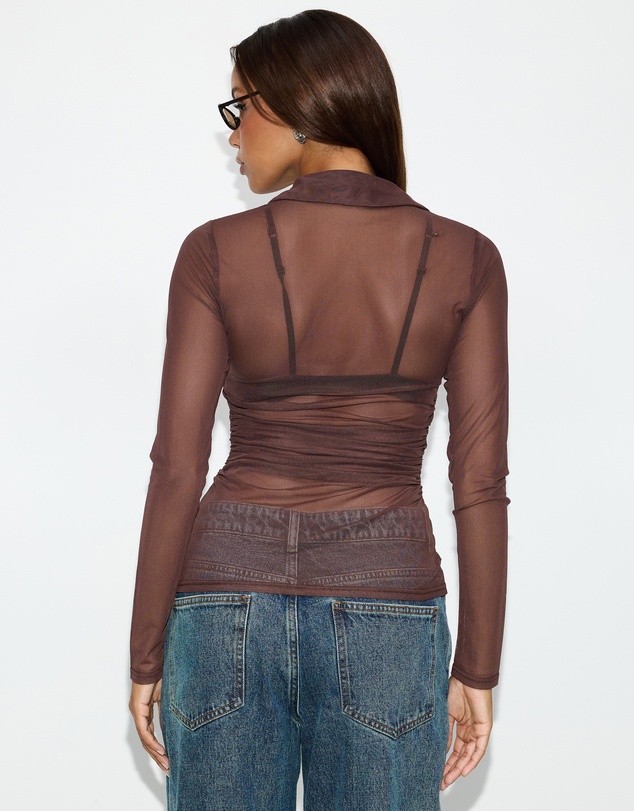 Dazie - Elara Mesh Shirt