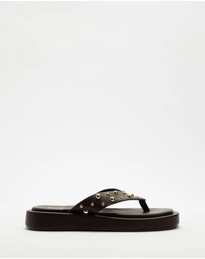 Dazie - Marie Studded Platform Sandals