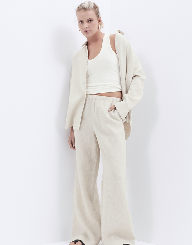 UNISON - Essential Linen Wide Leg Pant