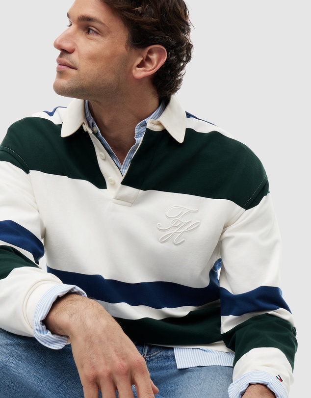 Tommy Hilfiger - Stripe Relaxed Rugby Shirt