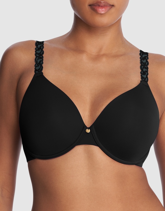 Natori - Pure Luxe Lace Strap Smooth Contour T-Shirt Bra