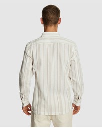 yd. - Island Stripe Textured Shirt