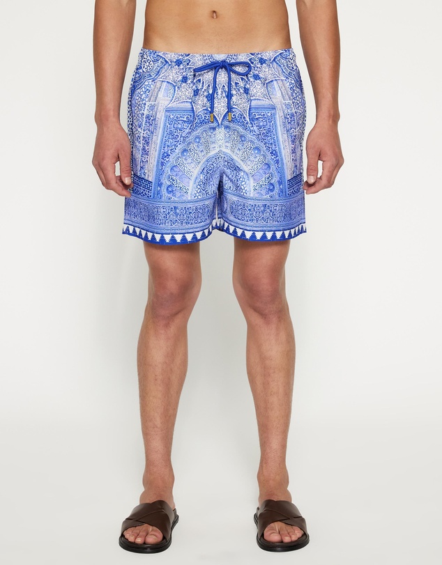 Camilla - Mid Length Boardshorts With Elastic Waist