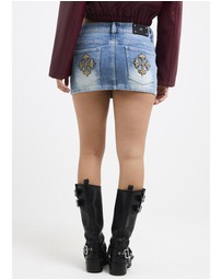 Neon Hart - Republic Denim Mini Skirt