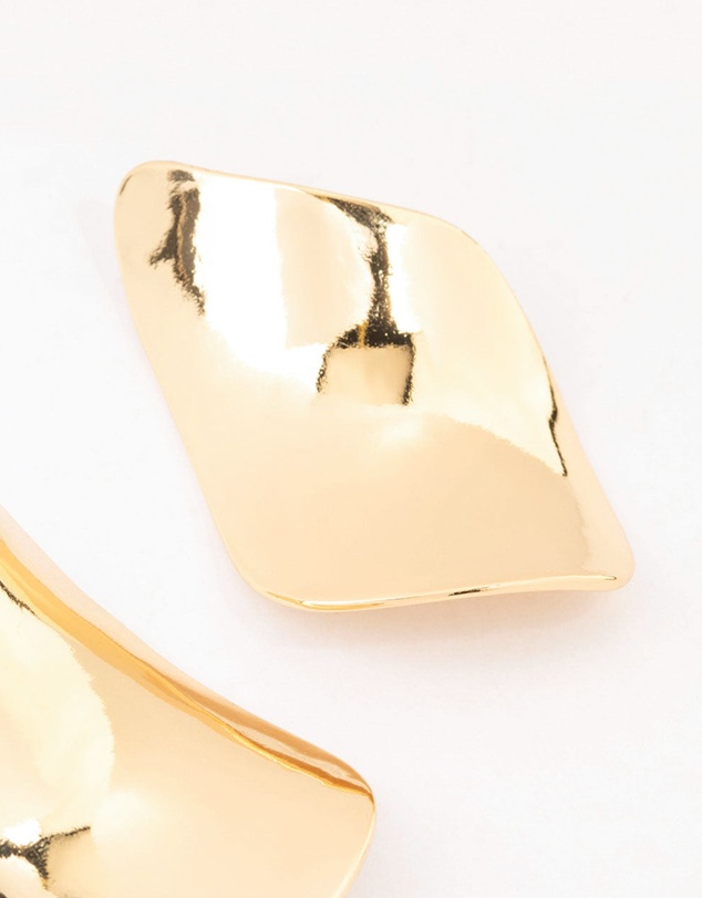 Lovisa - Gold Plated Large Petal Stud Earrings