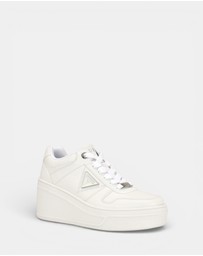 GUESS - Rozinn Lace-Up Platform Wedge Sneakers