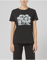 DRICOPER DENIM - Clare Black Printed Tee