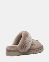 EVERAU - Australian Shepherd Ugg Muffin Slipper Special Cow Suede Upper House Shoes