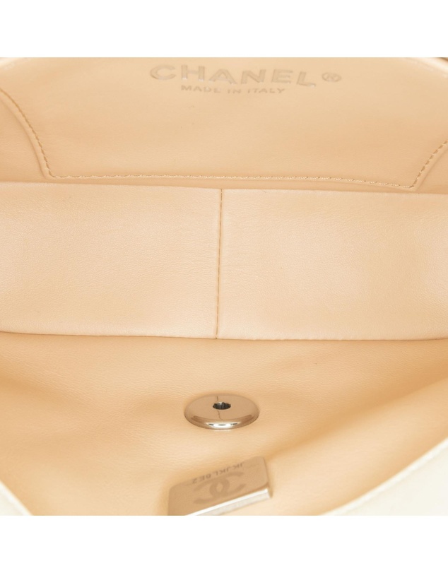 Chanel - Pre-Loved Mini Quilted Lambskin Chain Rows Flap