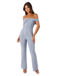 Petal & Pup - Sharnie Off Shoulder Jumpsuit - Blue