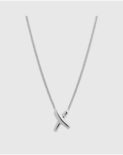 Najo - Bisous Silver Necklace (45cm+ext)