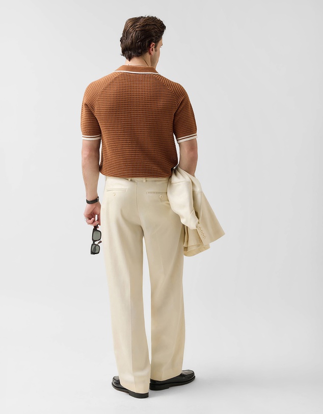 Percival - Tennis Boxy Knitted Polo